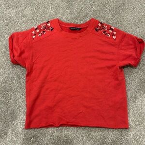 Abercrombie and fitch short sleeve sweatshirt